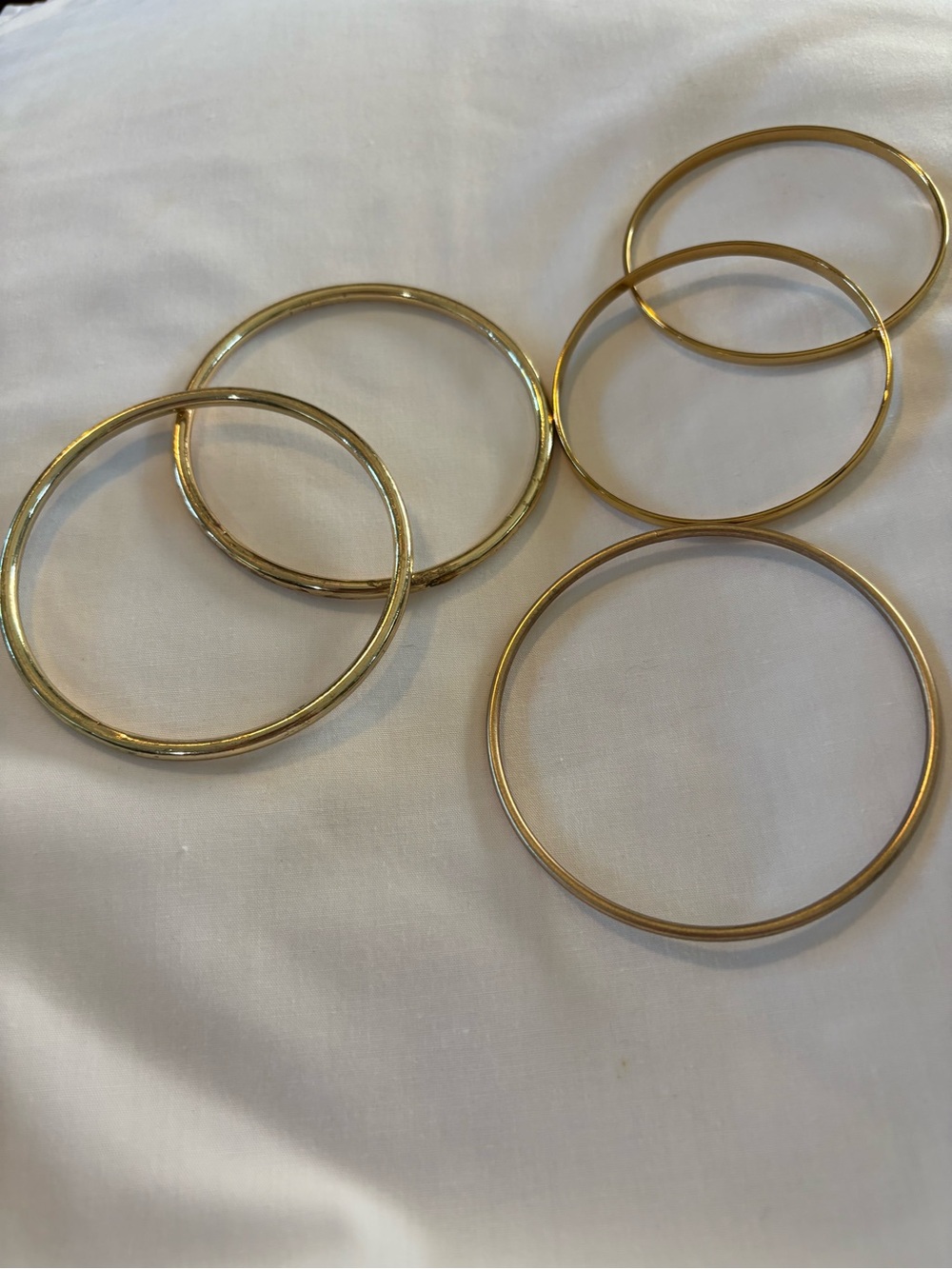 Source Unknown Gold Tone Thin Bangle Bracelet Set - Women Jewelry